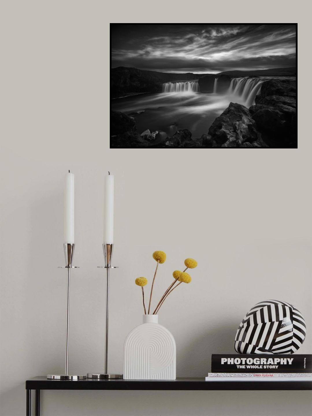 Dramatic Godafoss Poster och Canvastavla