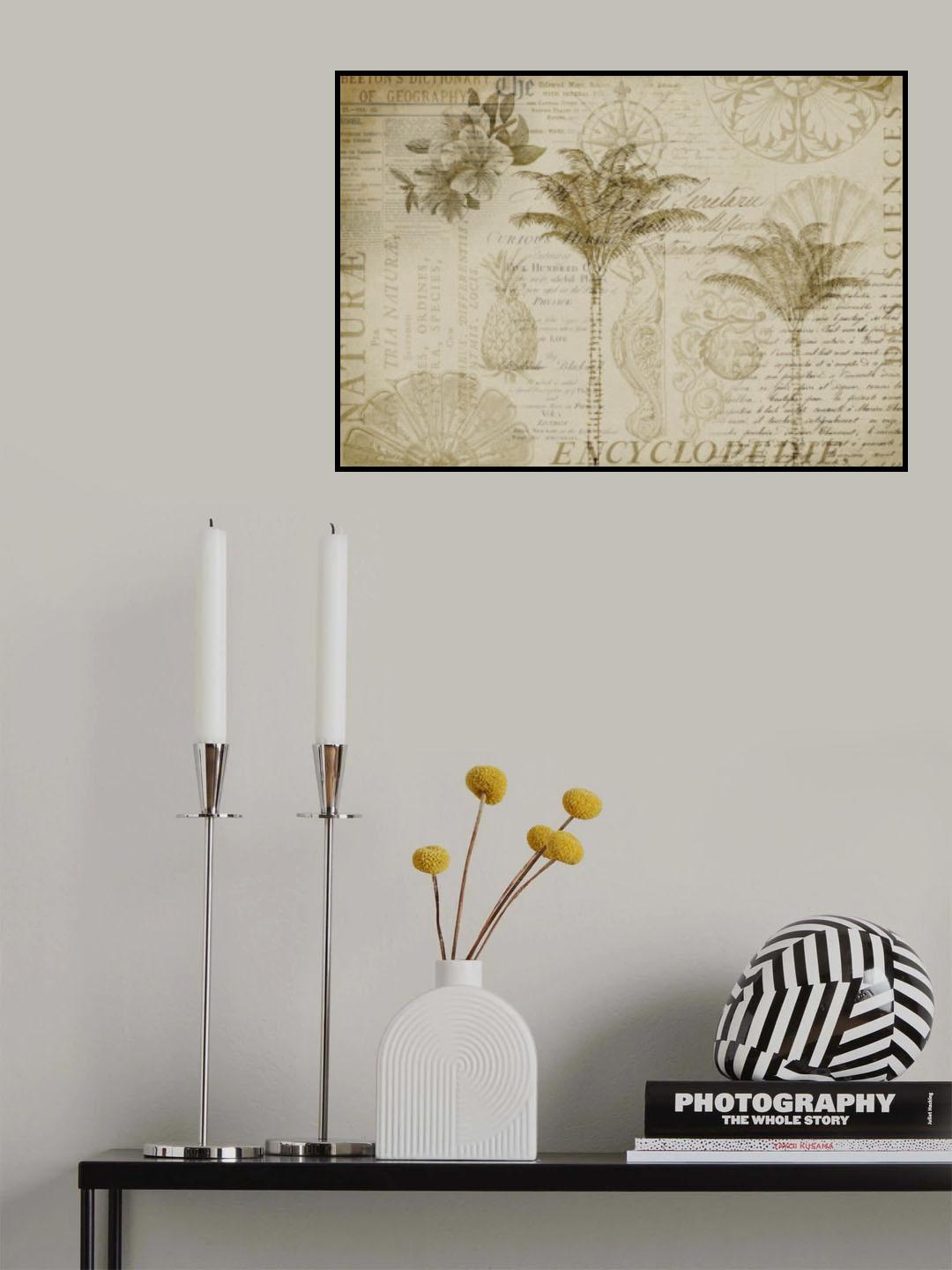 Tropical Encyclopedia Poster och Canvastavla