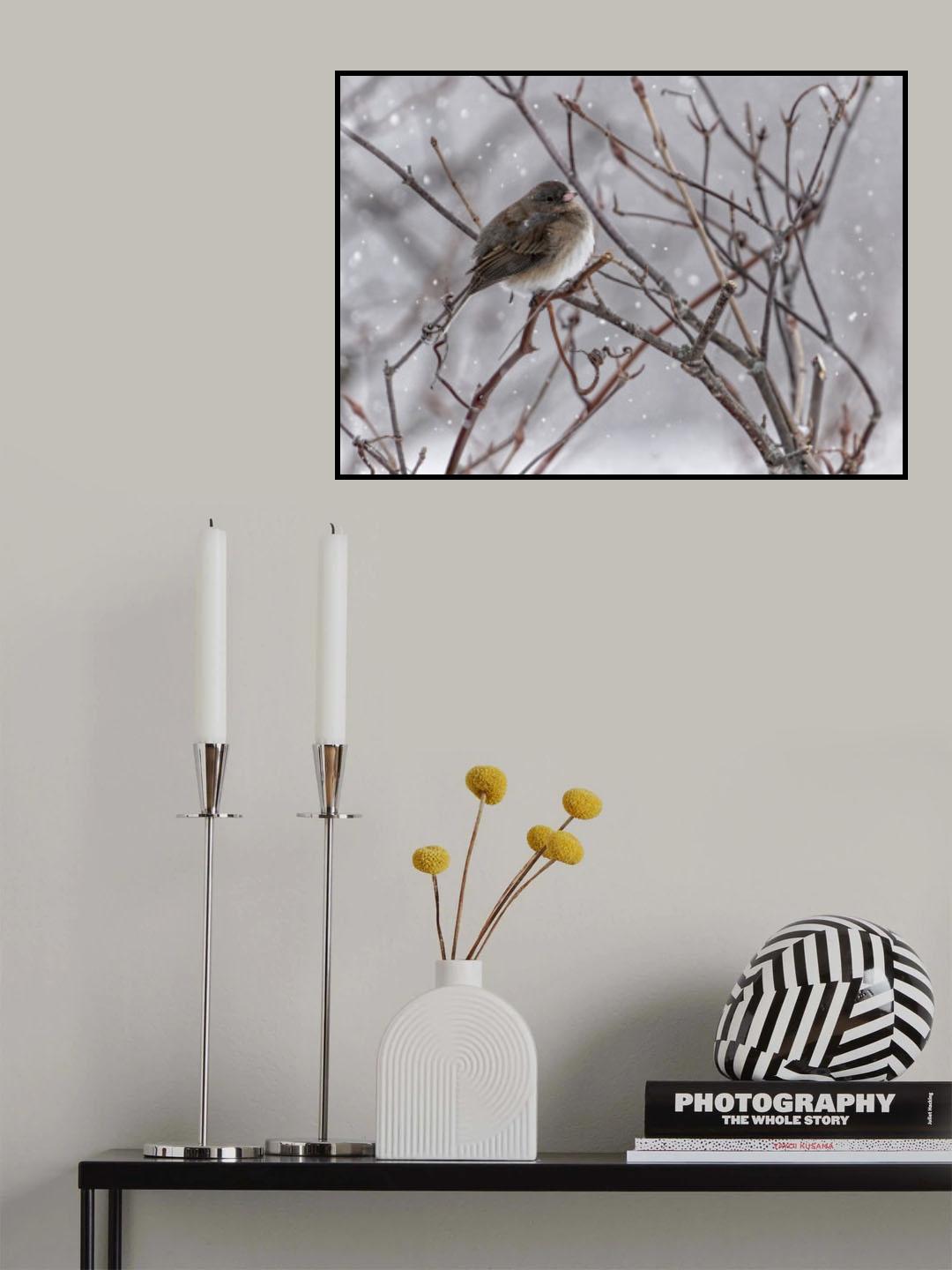 On a Snowy Winter Day Poster och Canvastavla