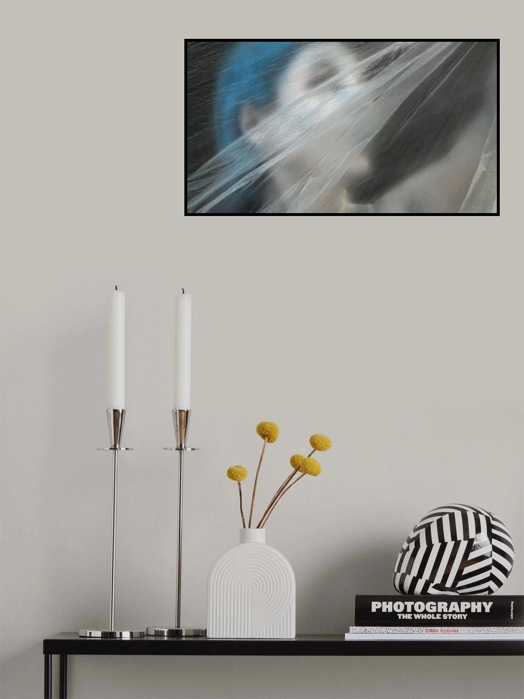 the nymph has blue hair Poster och Canvastavla