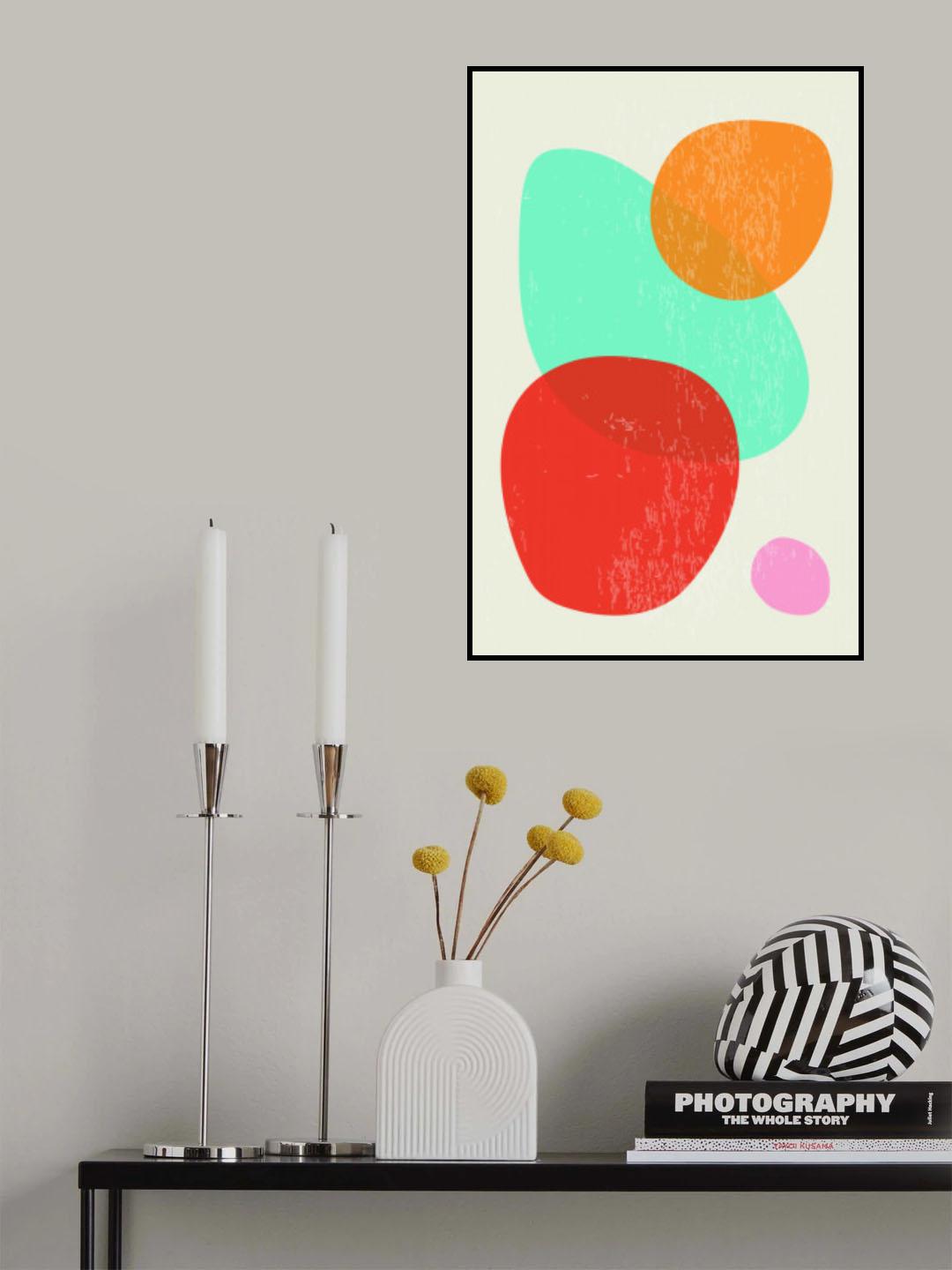 Bright Abstract Shapes #1 Poster och Canvastavla
