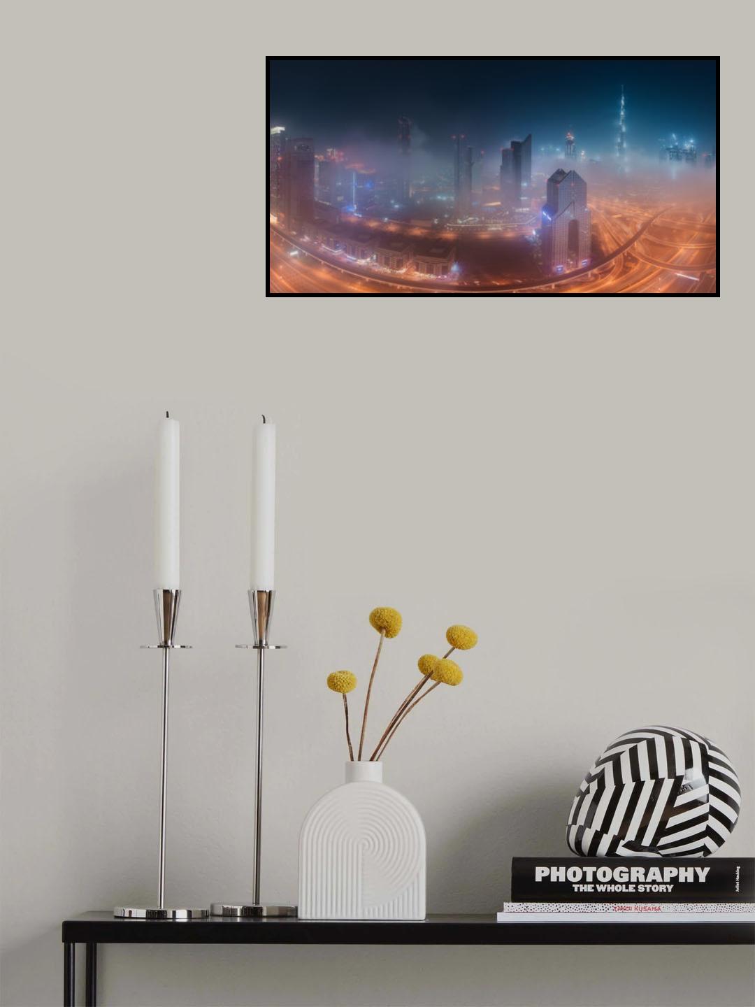 Foggy Dubai Poster och Canvastavla