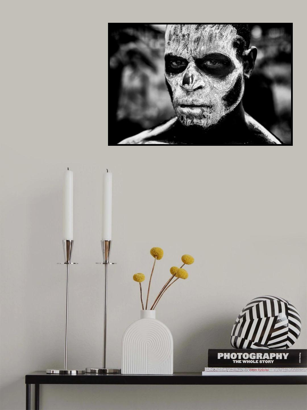 Skeleton man - Papua New Guinea Poster och Canvastavla