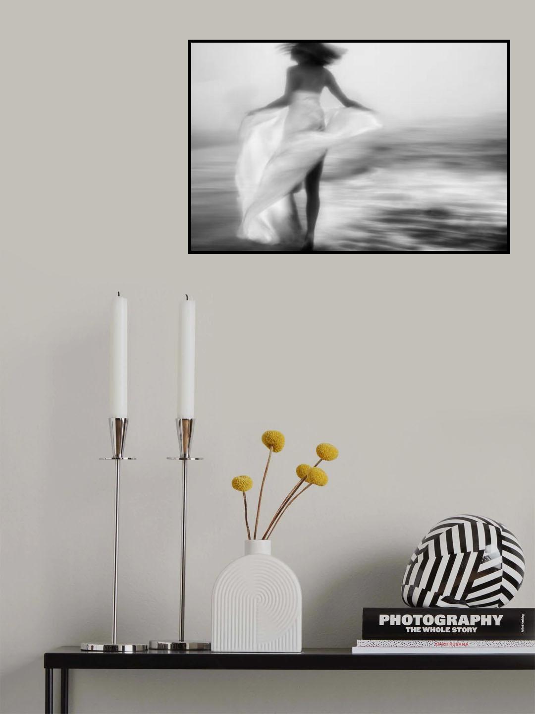 '...and I sometimes hear the echo of her laughter...' Poster och Canvastavla