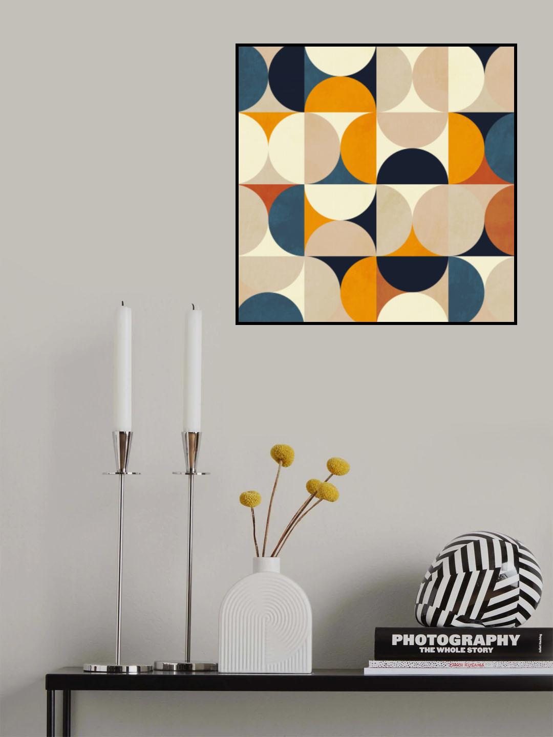 Geometry New12 Bleu Claire Poster och Canvastavla