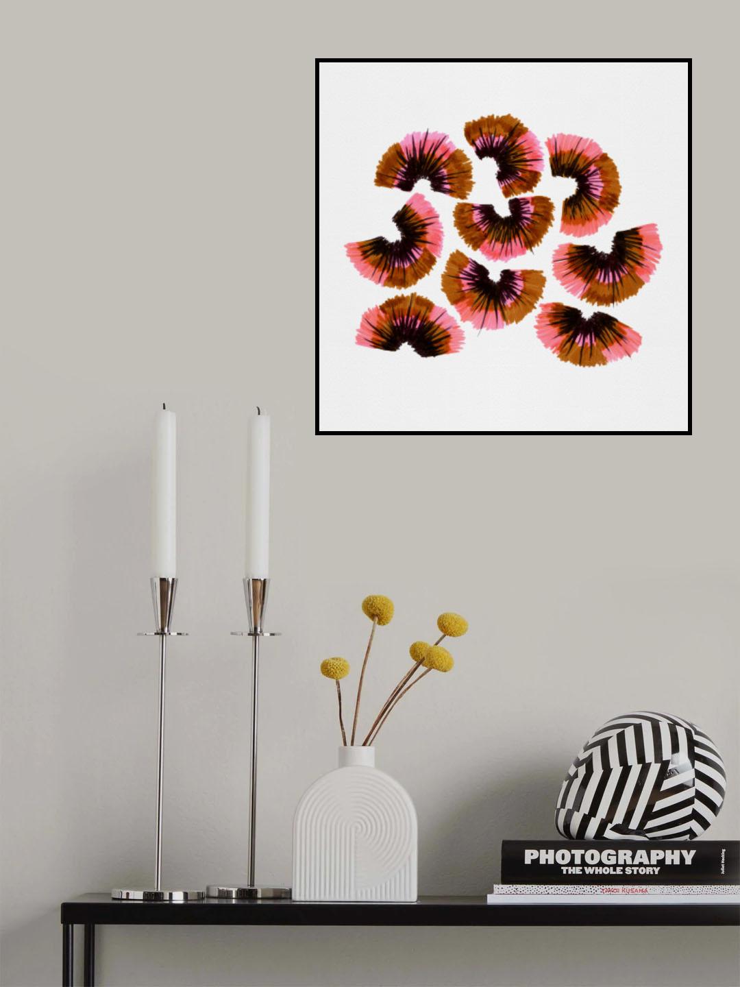 Pencil Shavings Pink Brown 2 Poster och Canvastavla