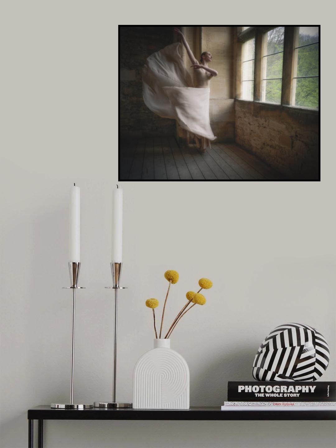Floating Ballerina Poster och Canvastavla