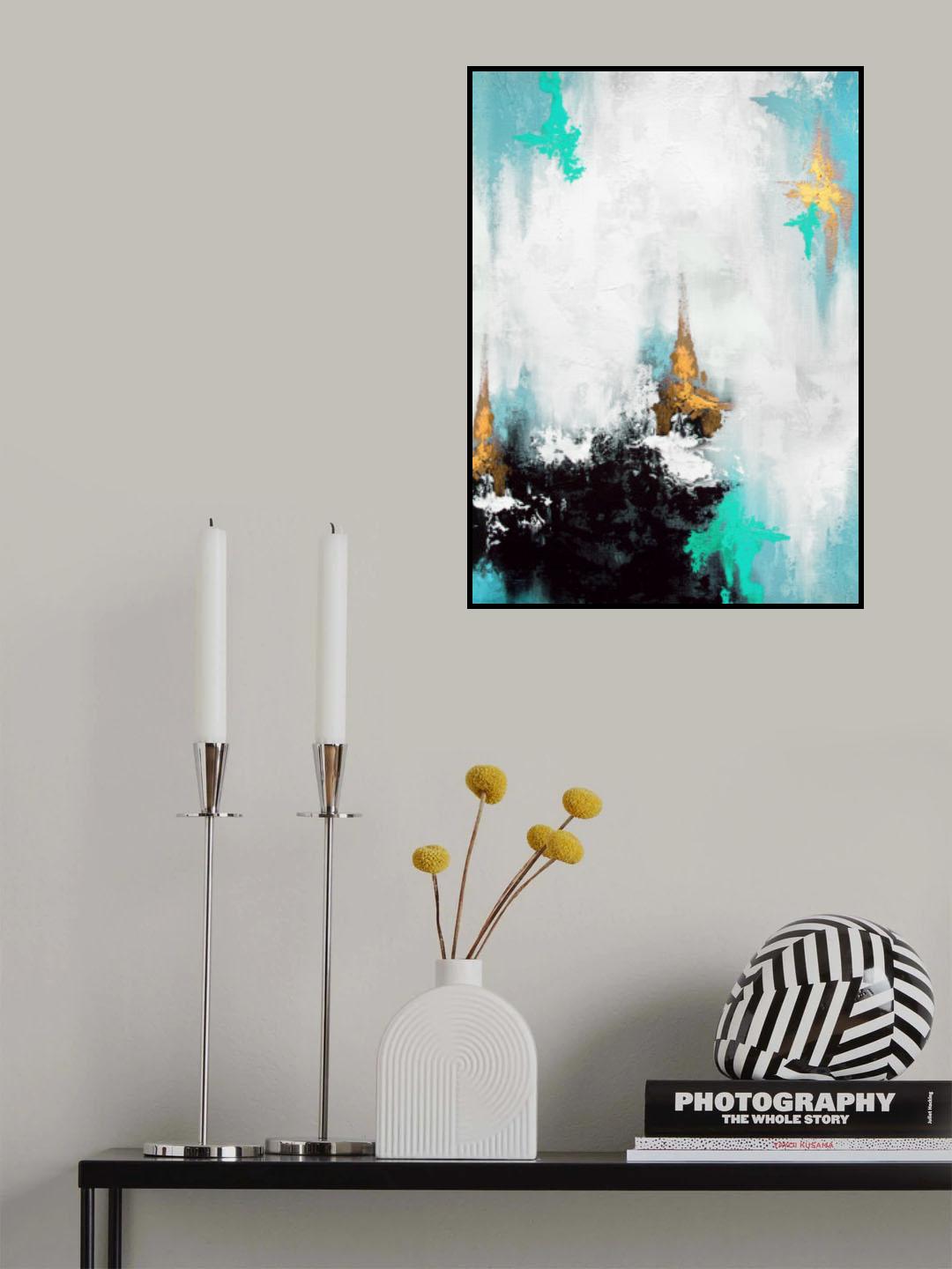 Parallel Gold 1 Poster och Canvastavla