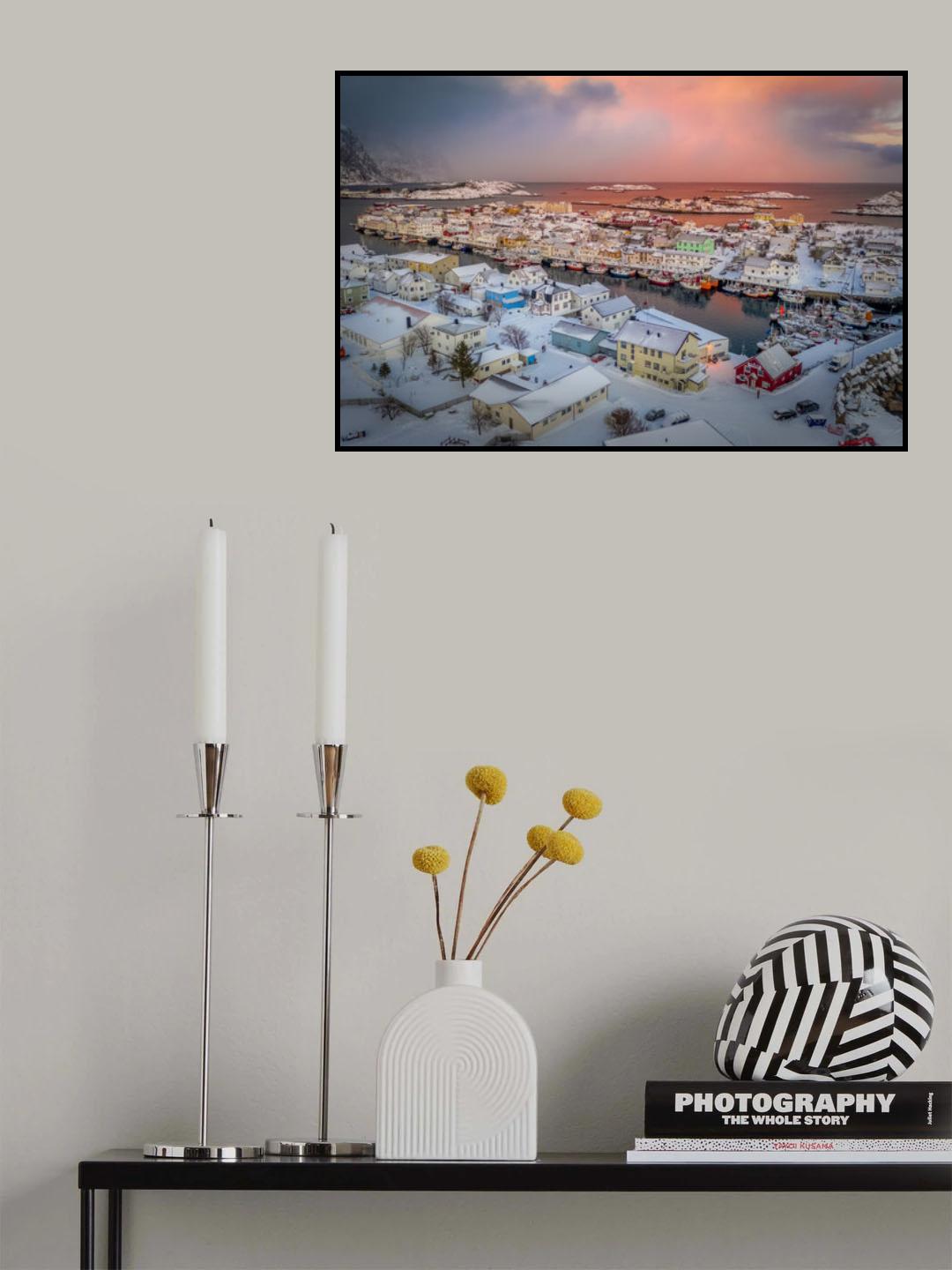 Henningsvaer Poster och Canvastavla