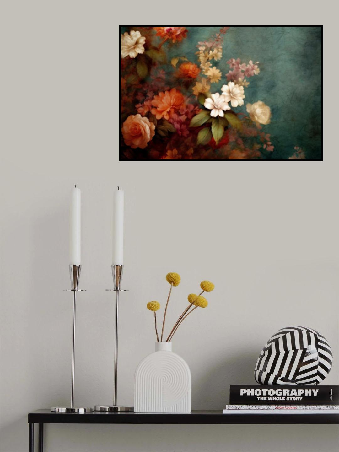 Fa Vintage Floral 10 Poster och Canvastavla
