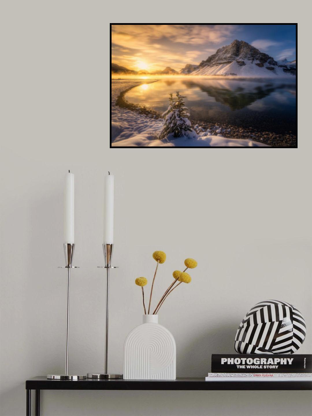 The Tree and Mountain Poster och Canvastavla