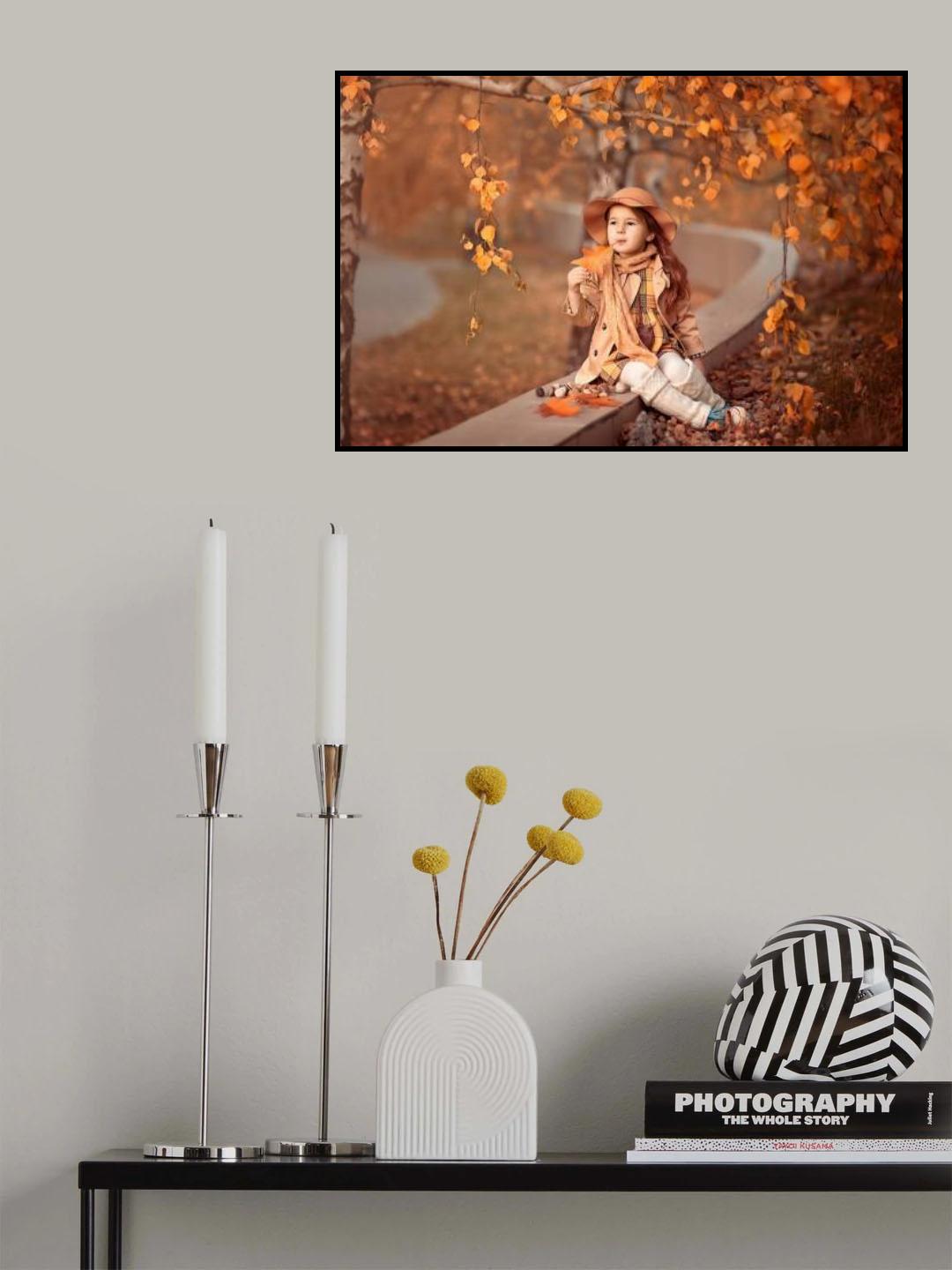 Autumn romantic Poster och Canvastavla