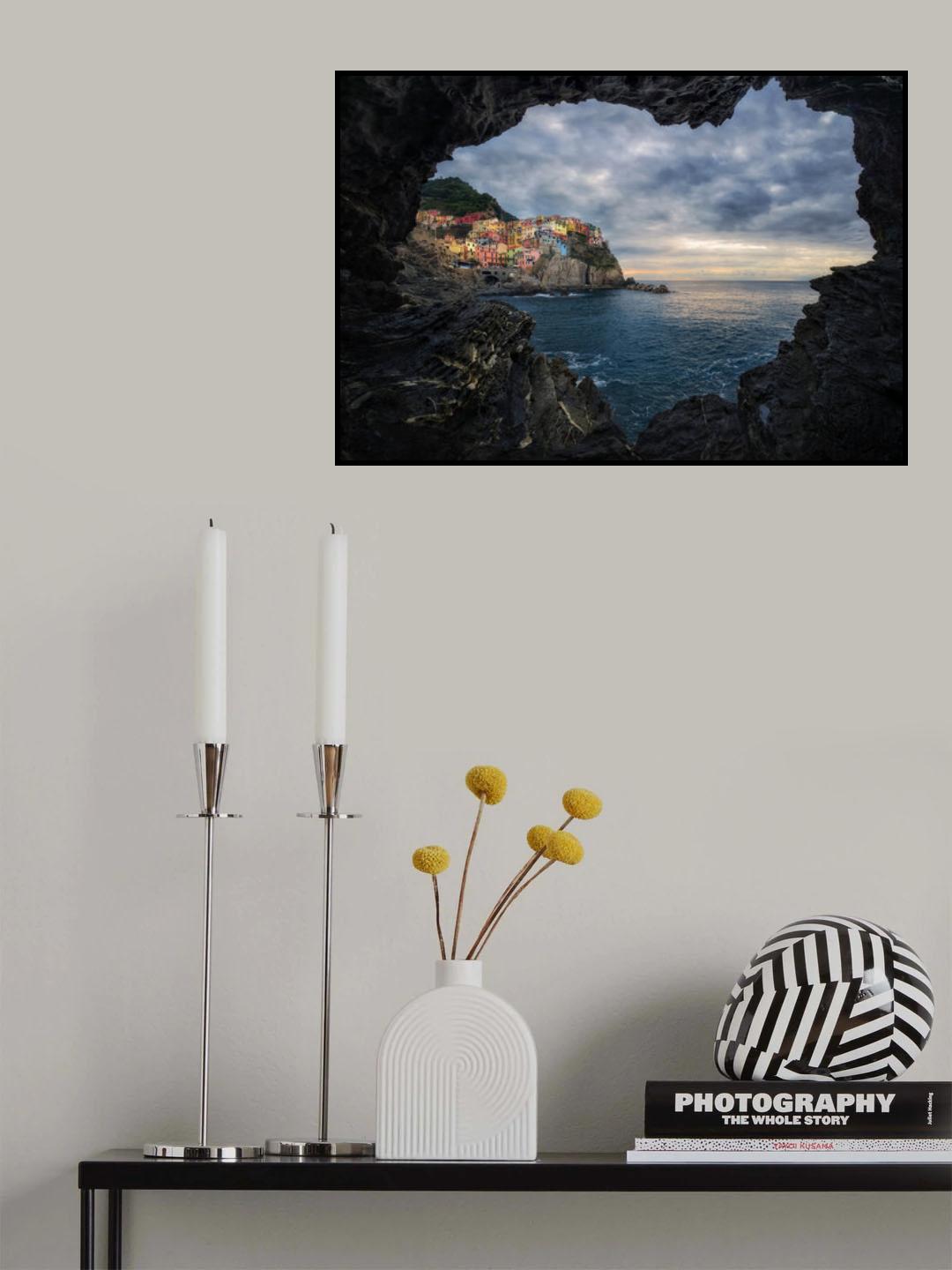 I love Manarola Poster och Canvastavla