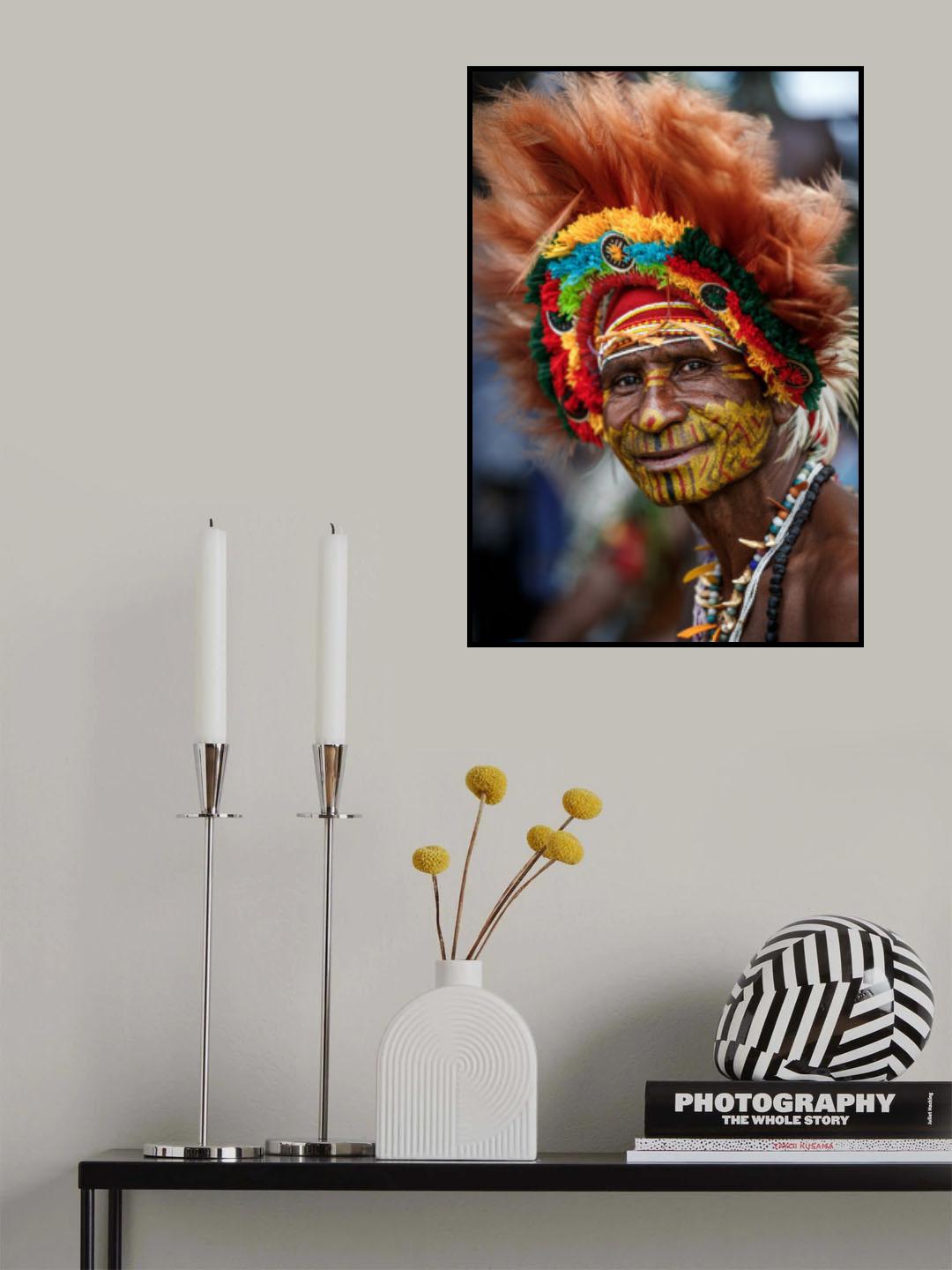Papua New Guinea portrait Poster och Canvastavla