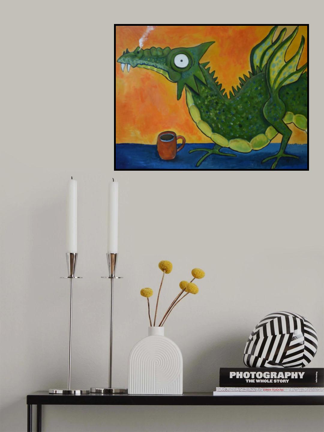 Coffedragon Poster och Canvastavla