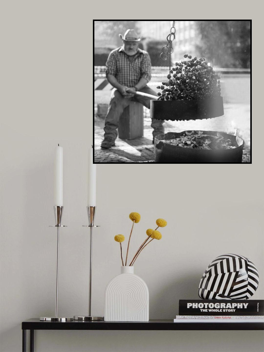 Roast chestnuts Poster och Canvastavla