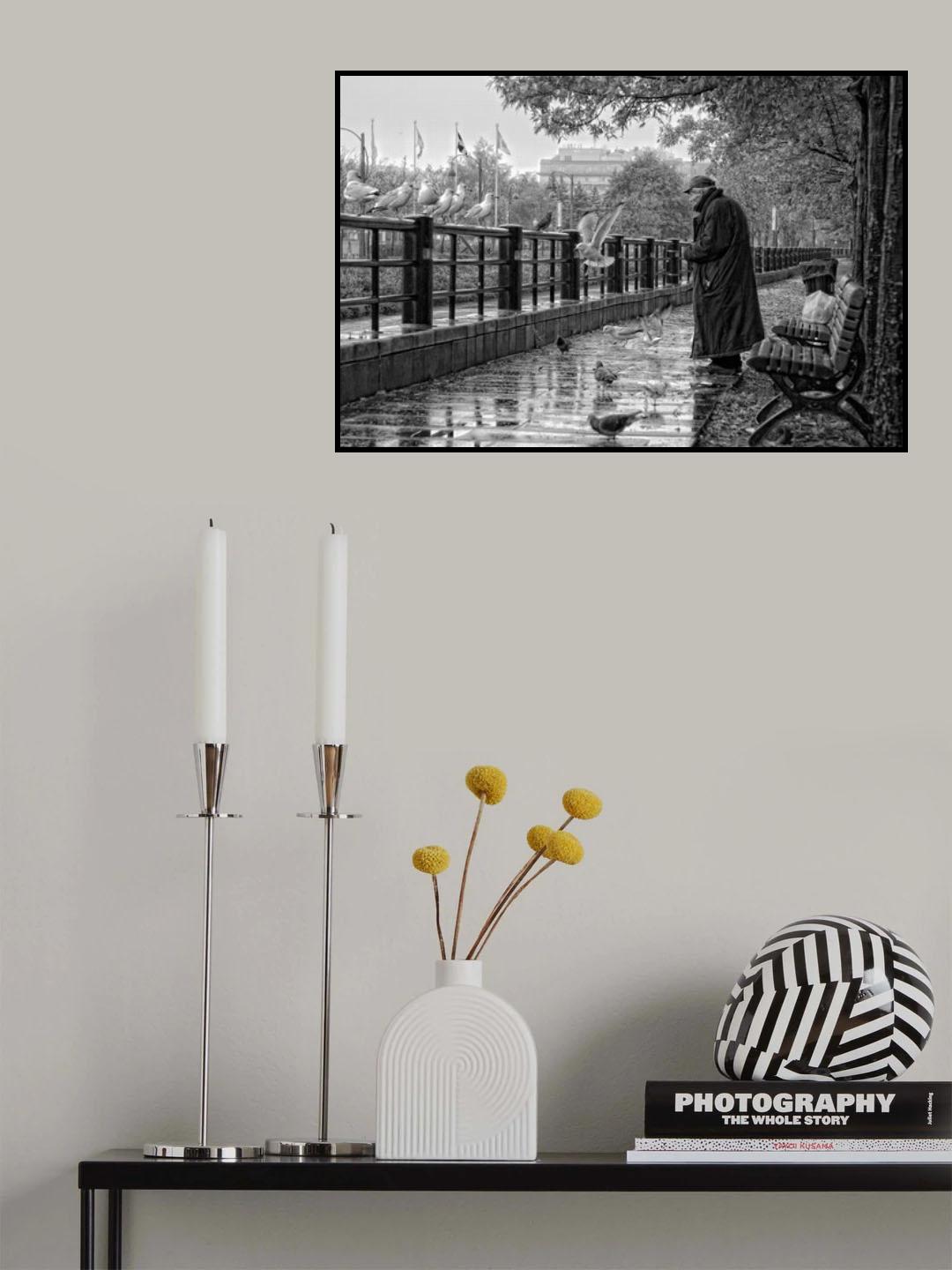 The old man and his friends Poster och Canvastavla