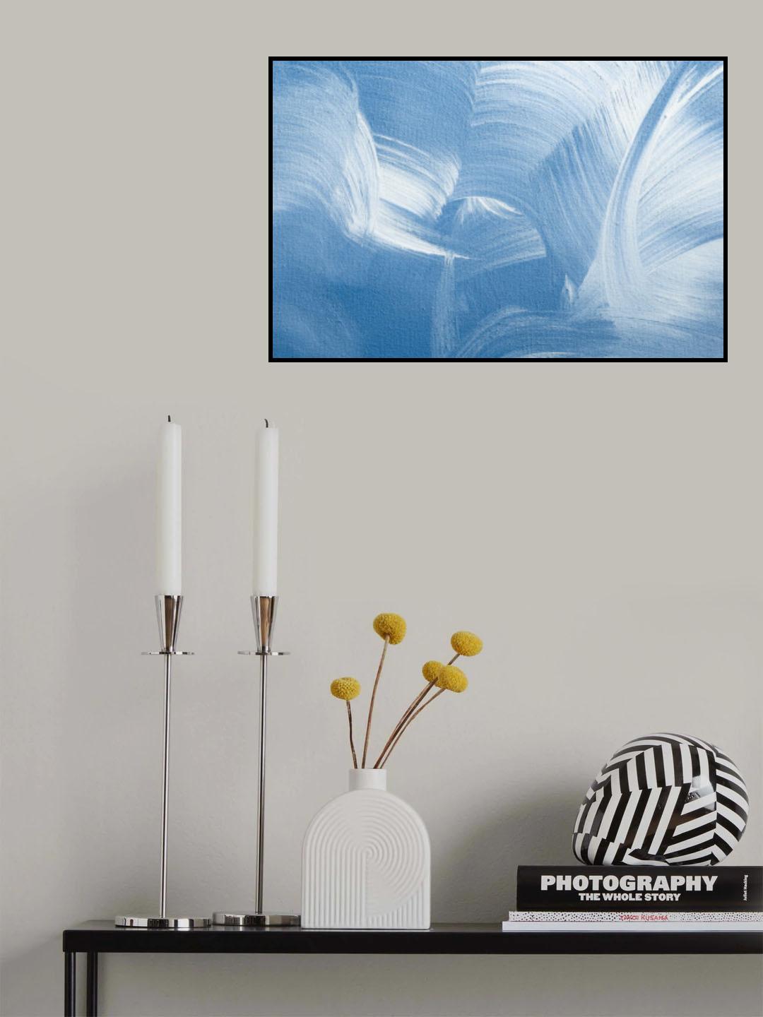 Acrylic Waves No 1 Poster och Canvastavla