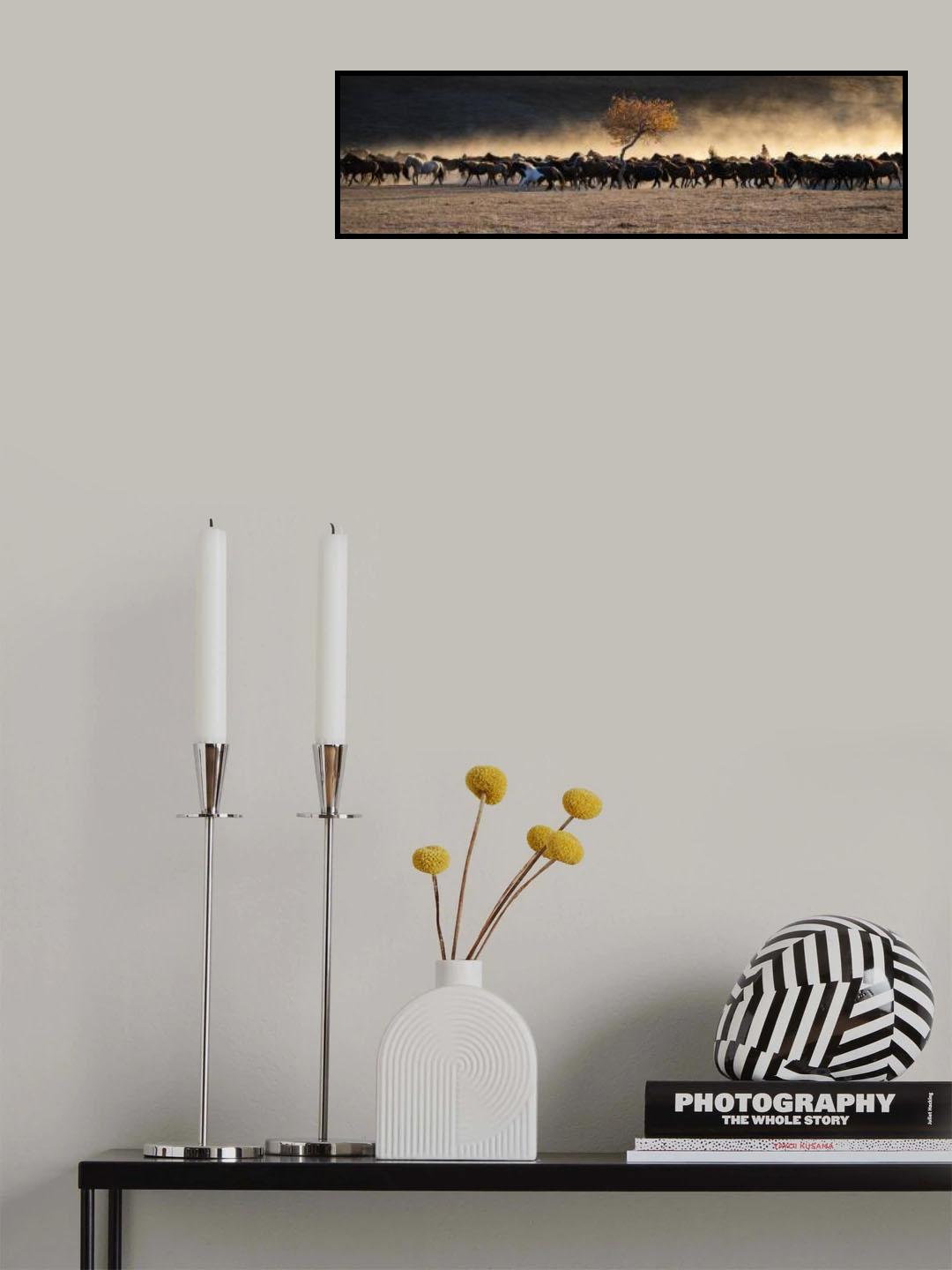Horses returning from grazing Poster och Canvastavla