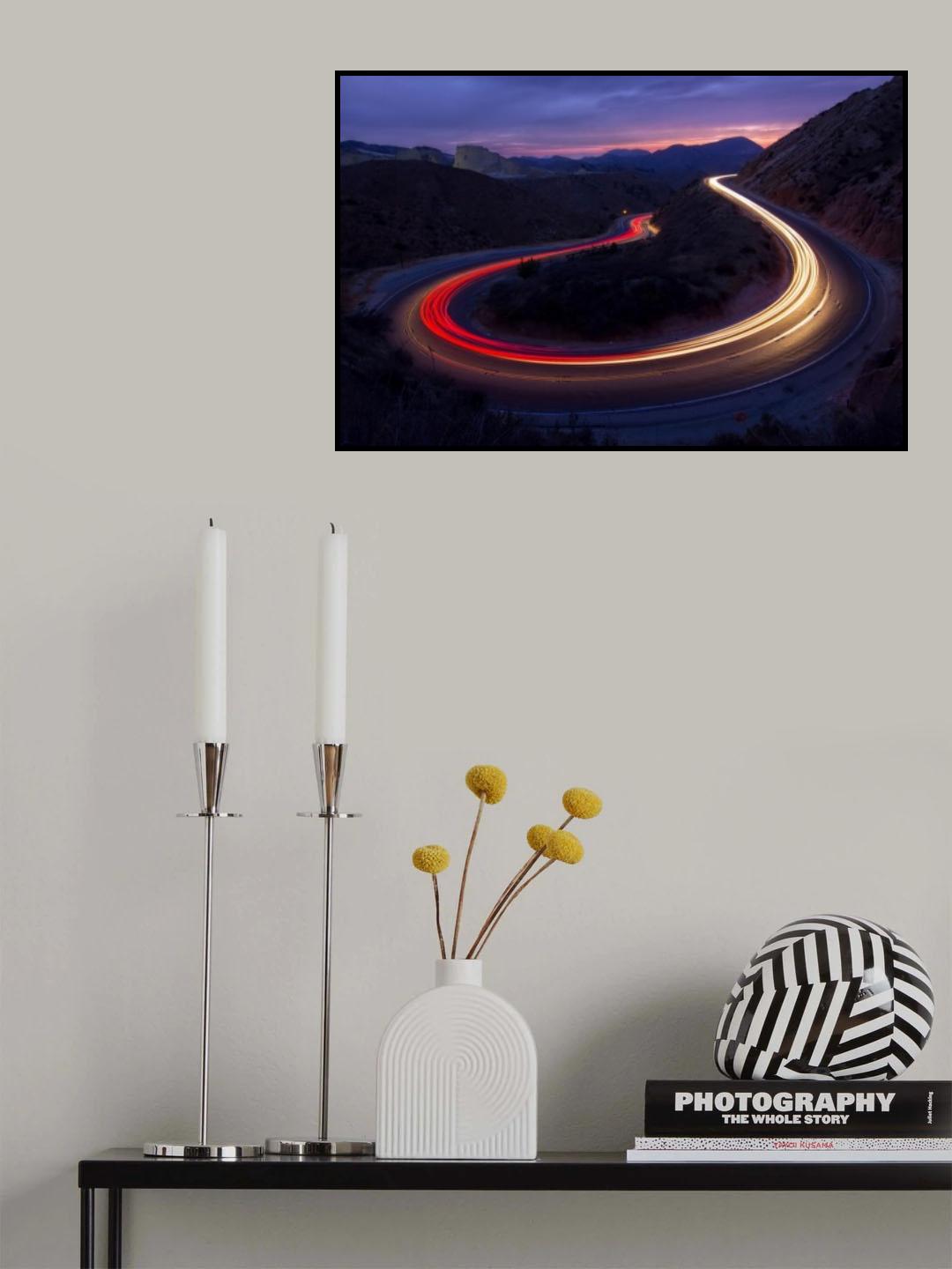 Headlights and Brake Lights Poster och Canvastavla