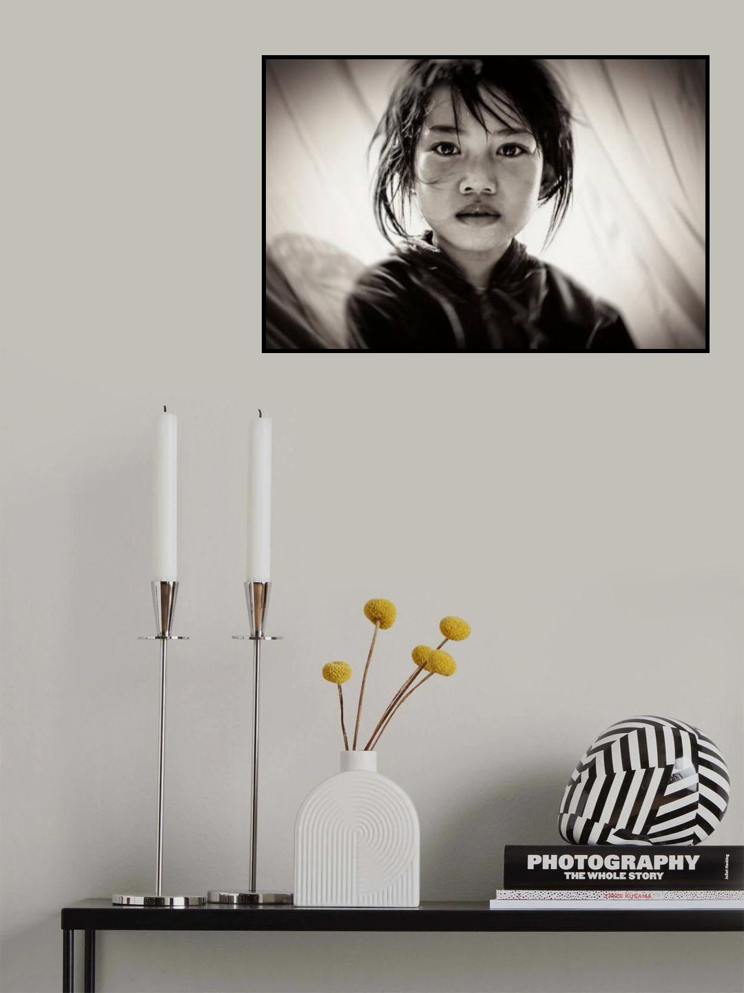 Bambina Cambogiana Poster och Canvastavla