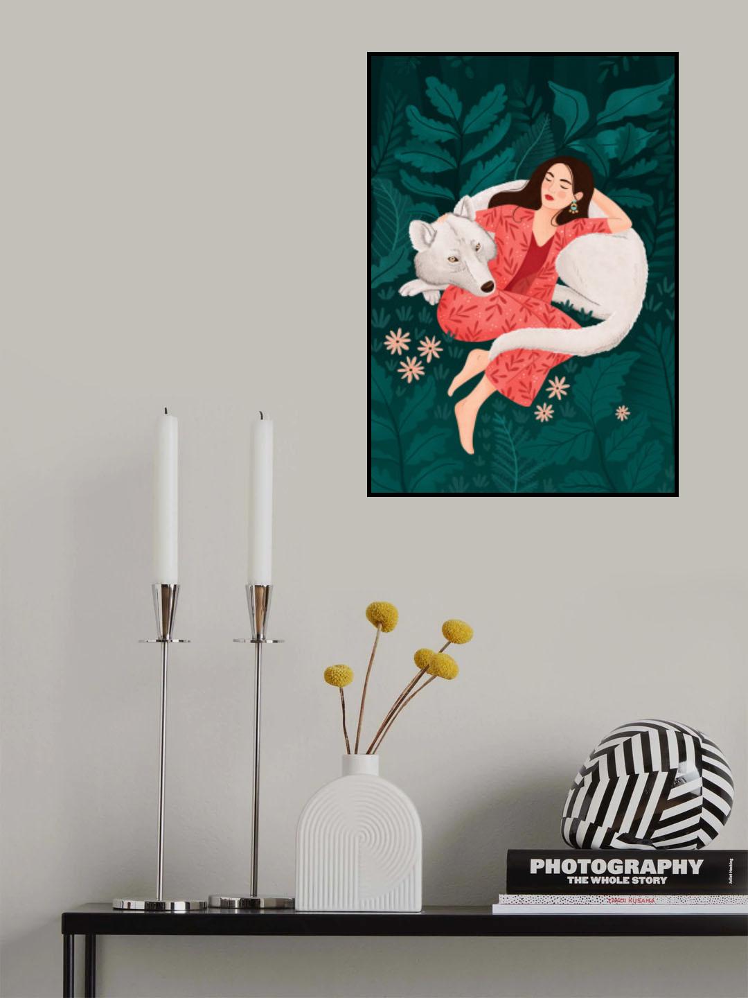 Polar Wolf Poster och Canvastavla