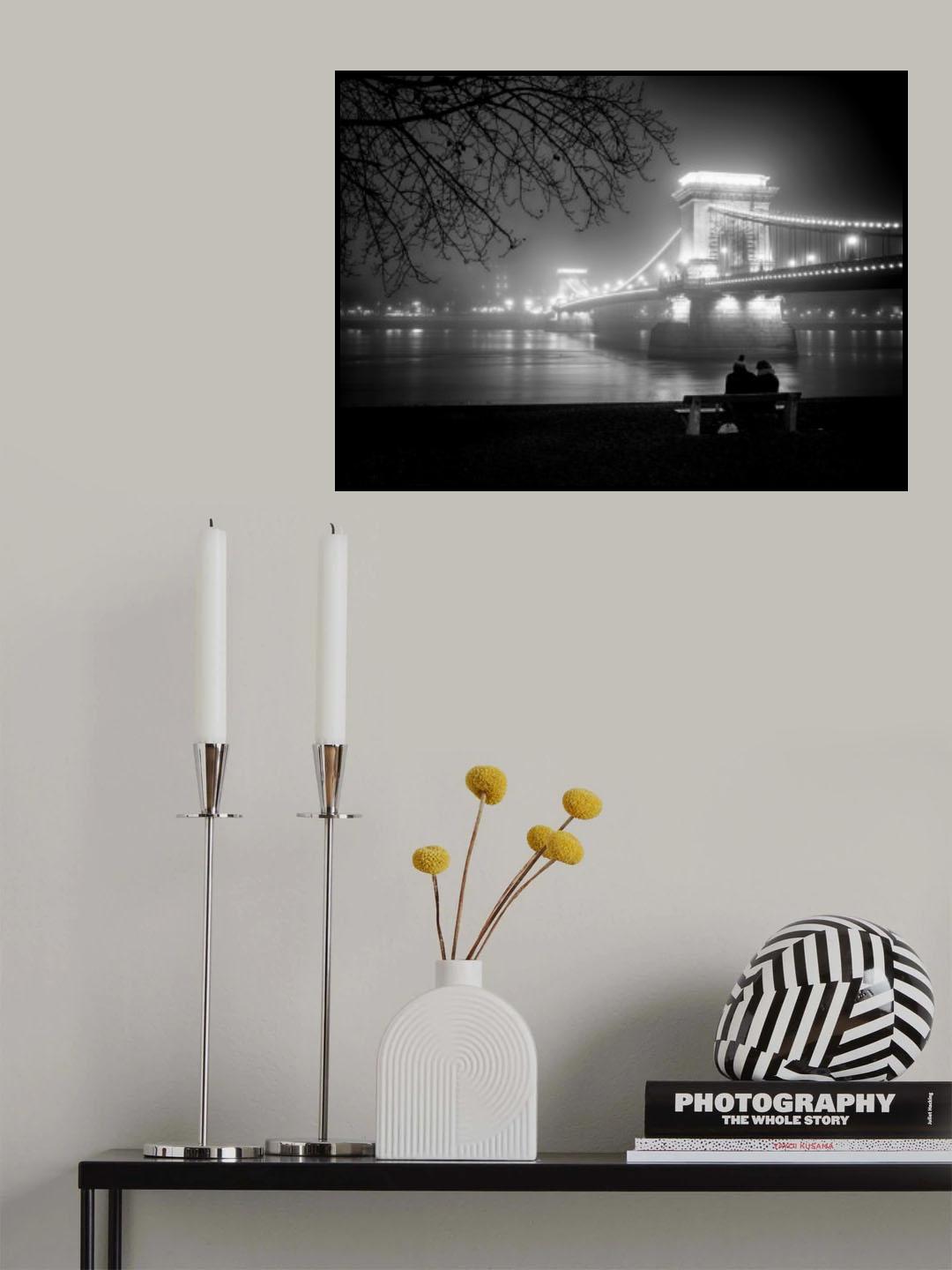 Foggy Night Poster och Canvastavla
