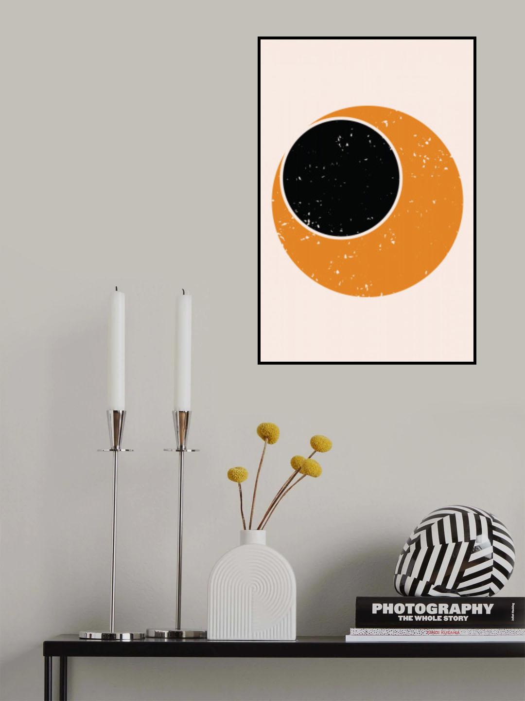 Abstract Contemporary Sun Poster och Canvastavla