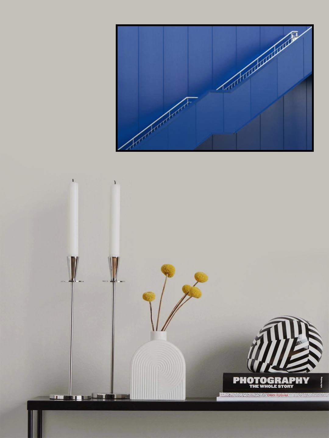 Shades of blue Poster och Canvastavla