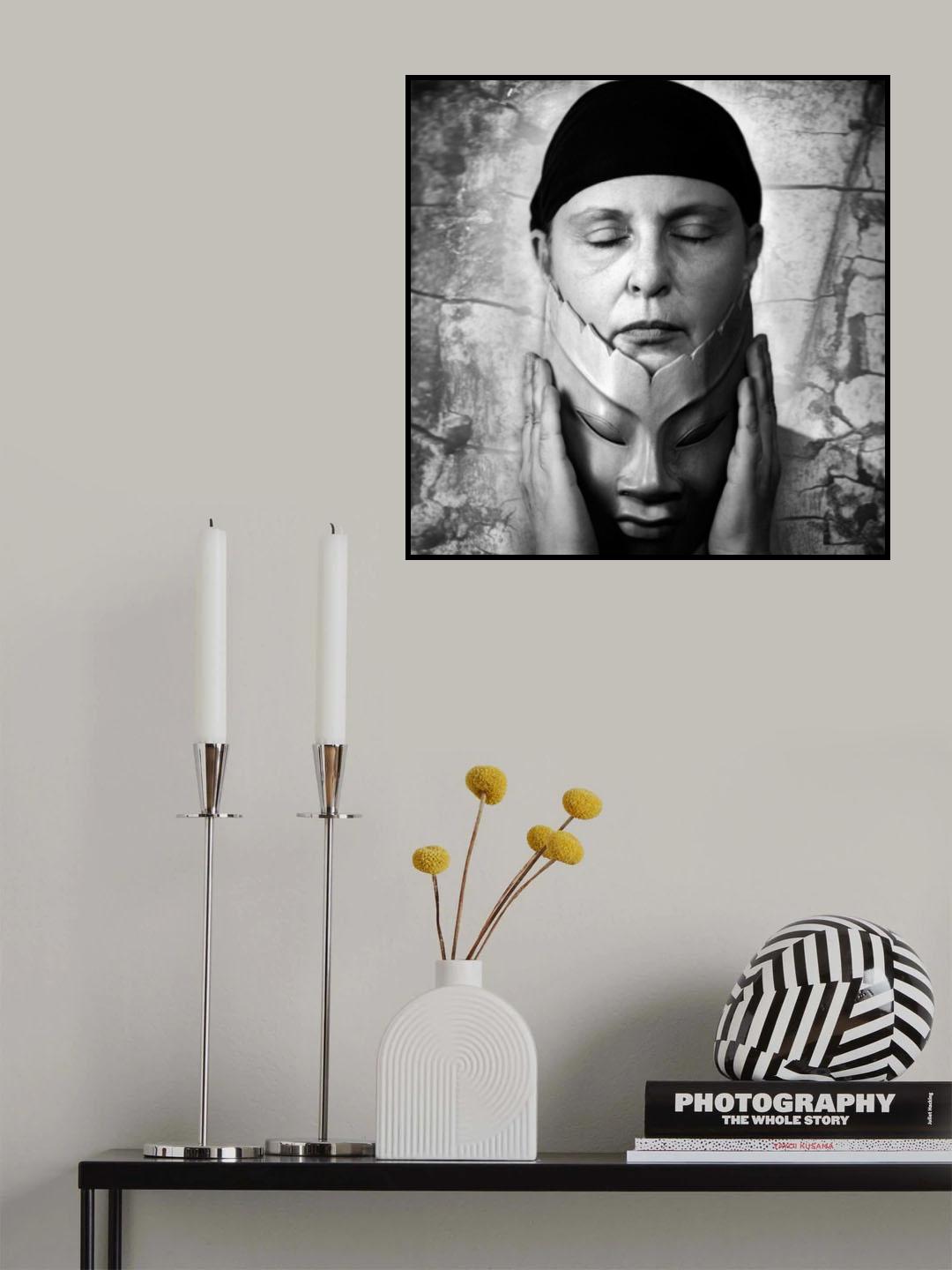 UNMASKING....... self portrait Poster och Canvastavla