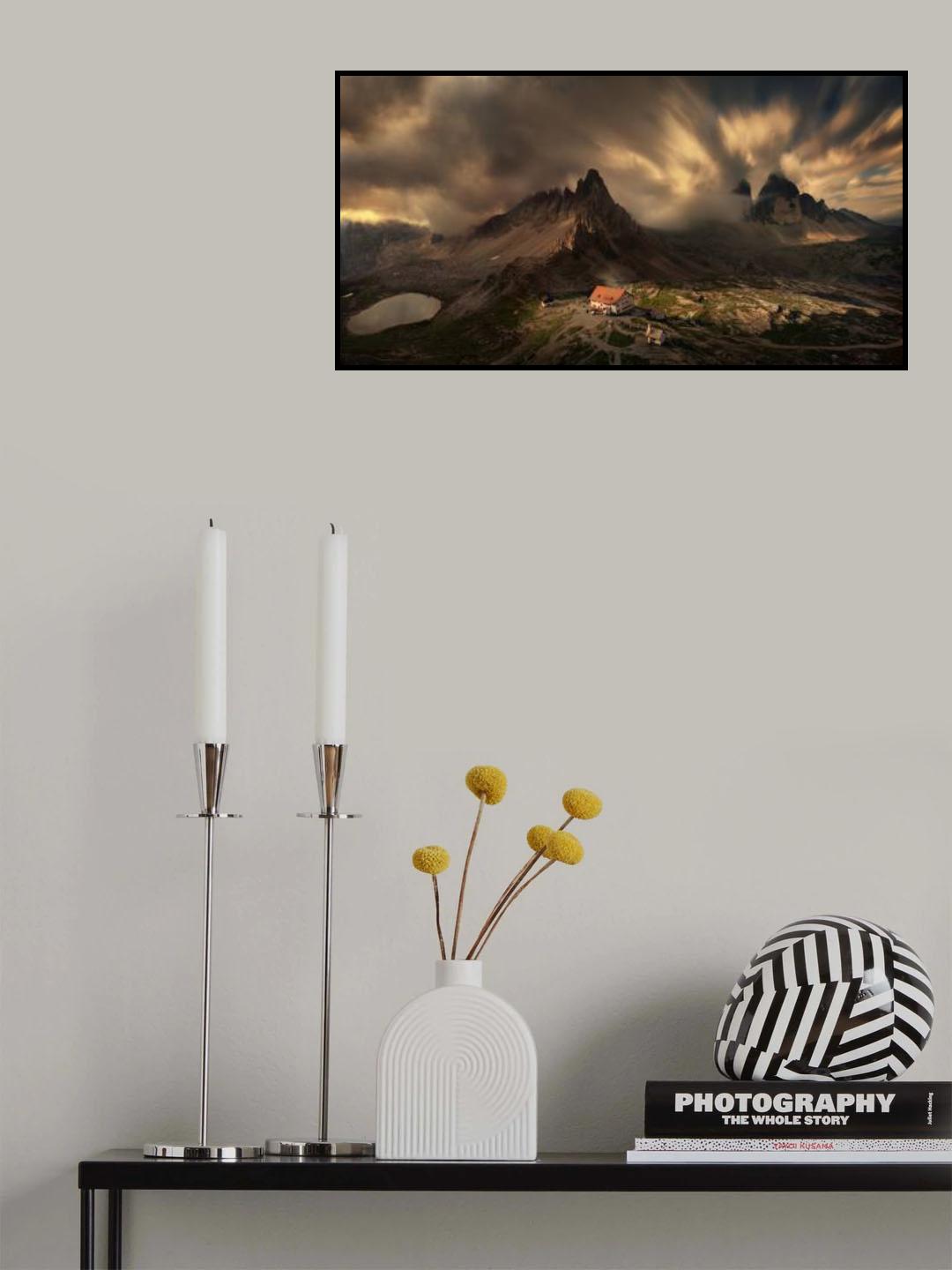 Tre Cime di Lavaredo, morning Poster och Canvastavla