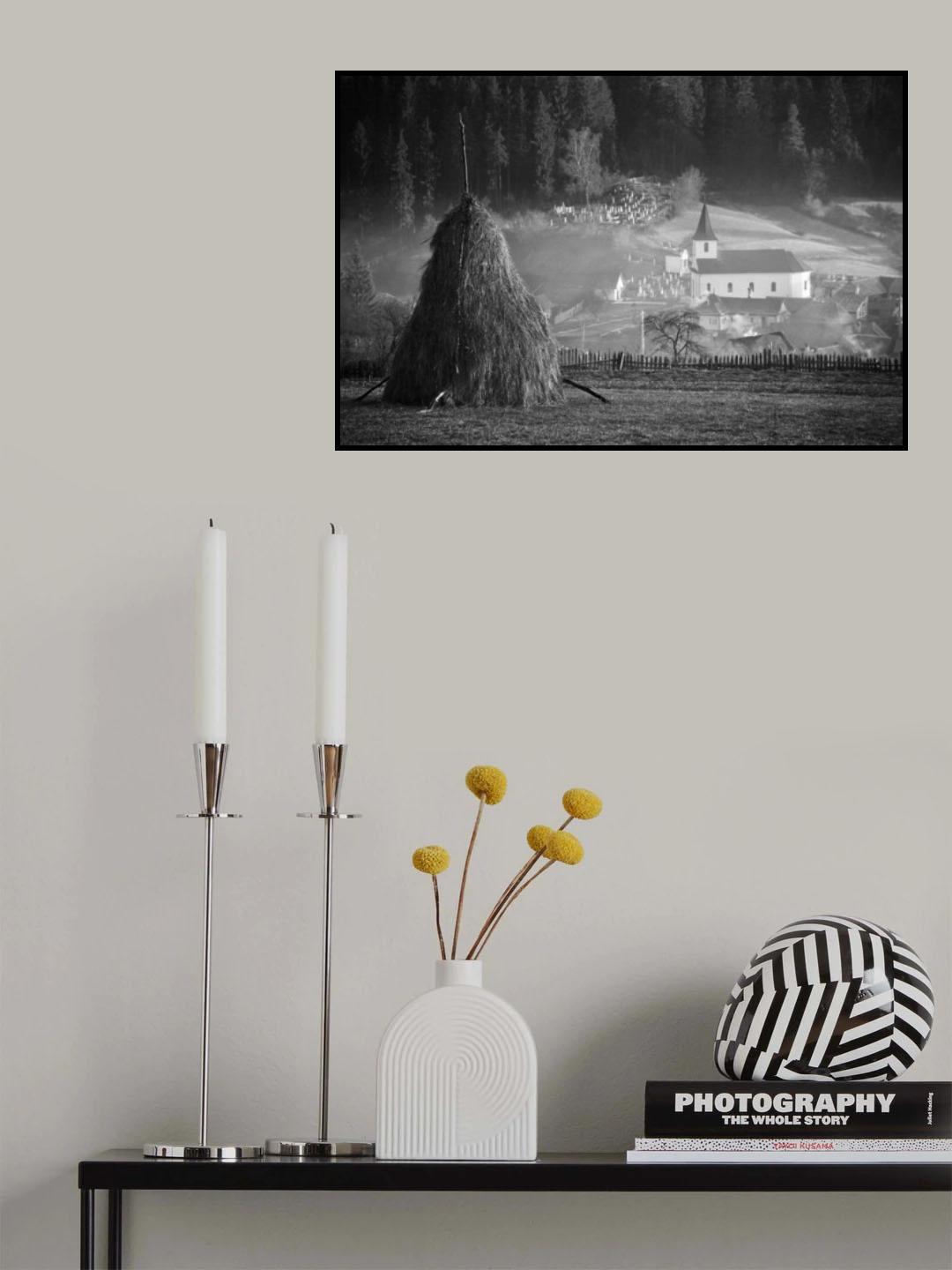 privind dimineata (watching the morning) Poster och Canvastavla