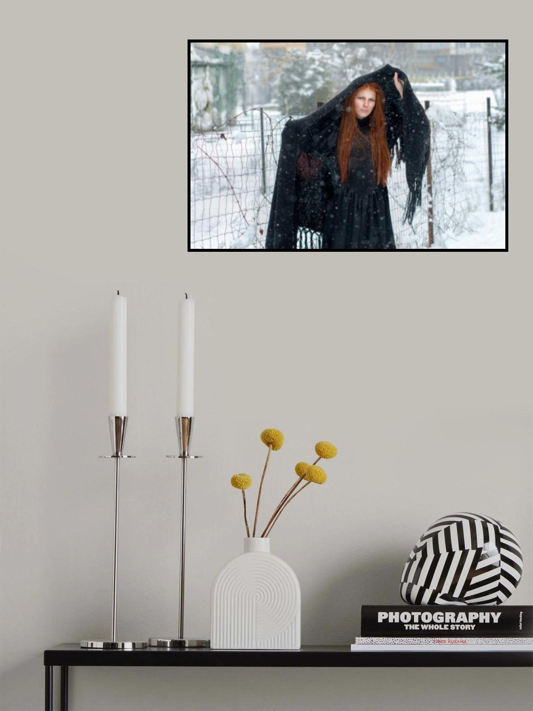 snow girl Poster och Canvastavla