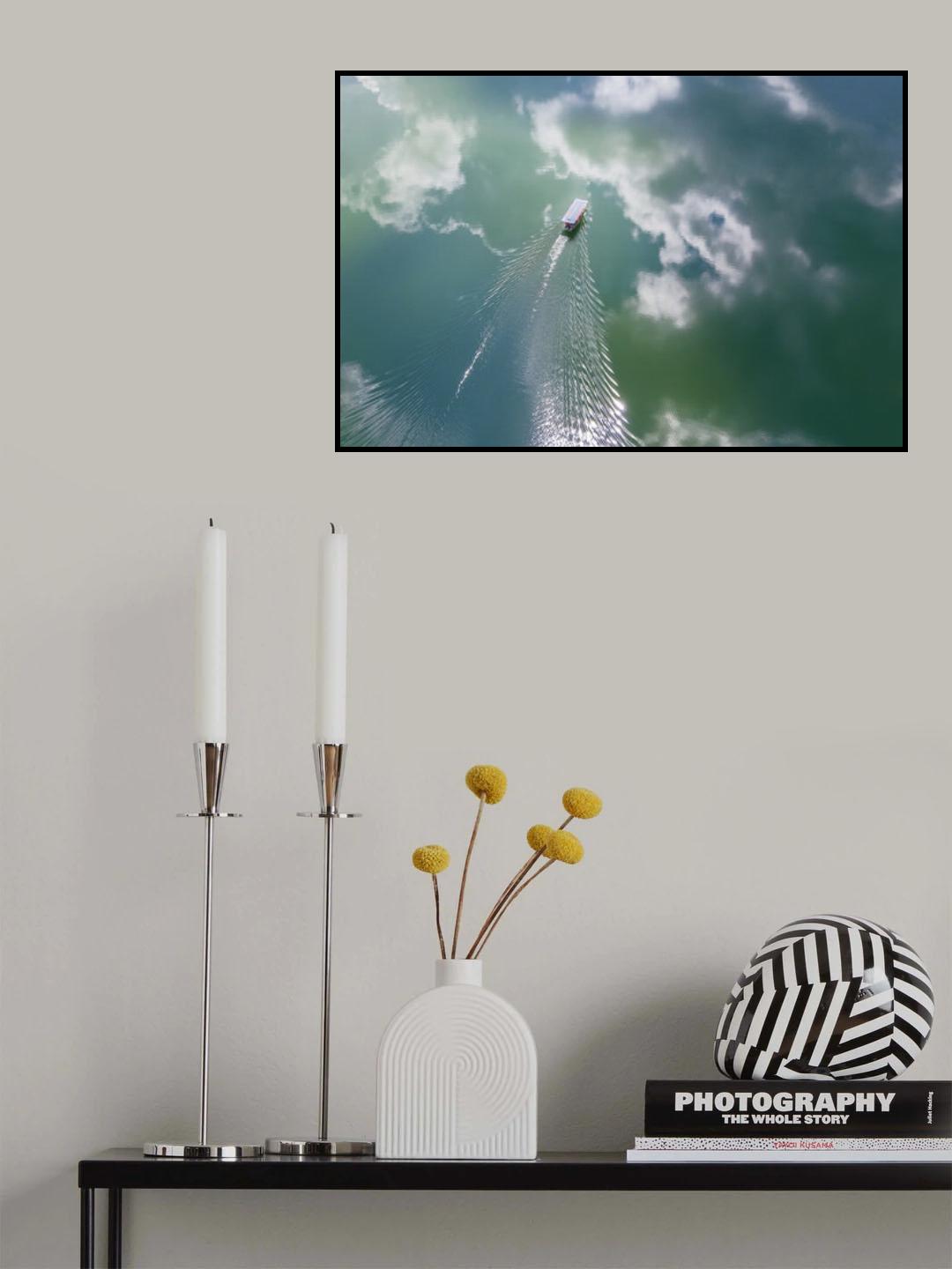 The boat painting Poster och Canvastavla