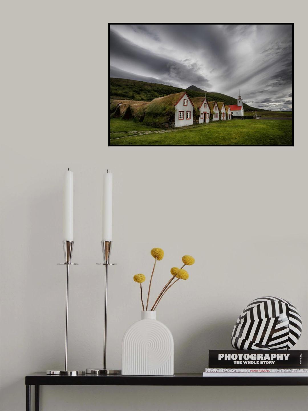 Old Icelandic Rectory Poster och Canvastavla