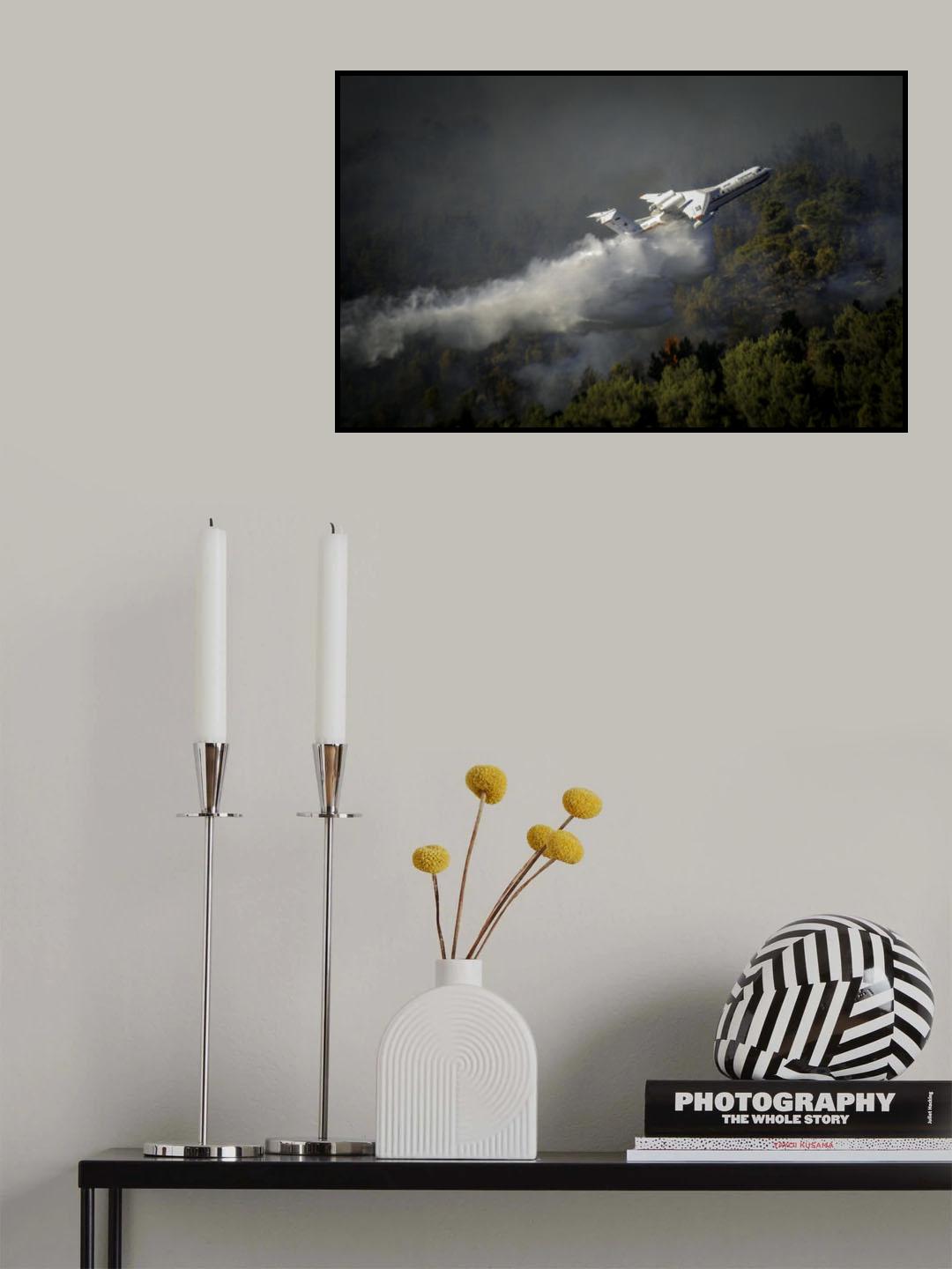 Firefighting aircraft \ 3 Poster och Canvastavla