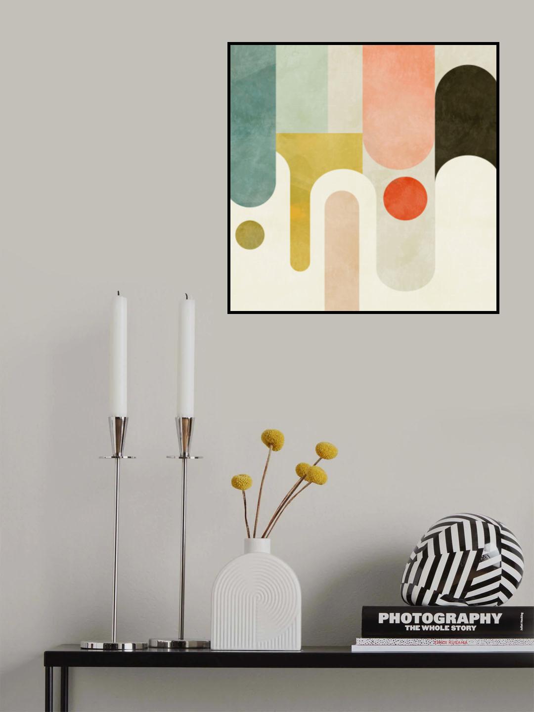 Runde Shapes Kopie Poster och Canvastavla