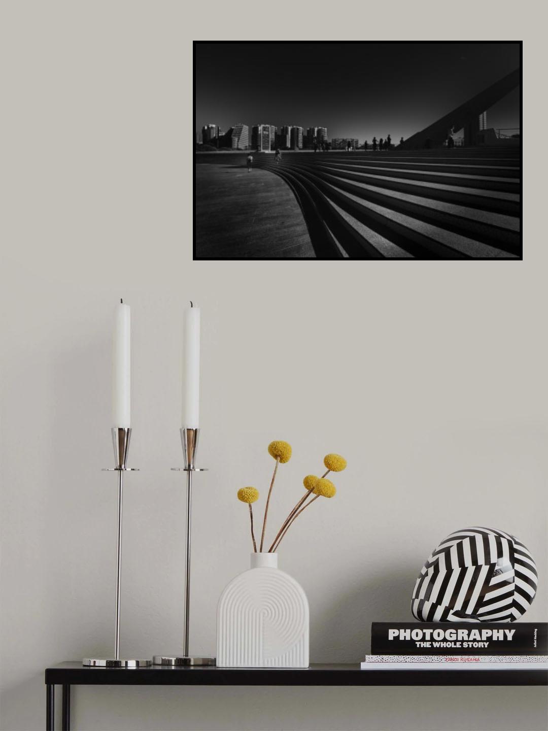 Corrugated staircase Poster och Canvastavla