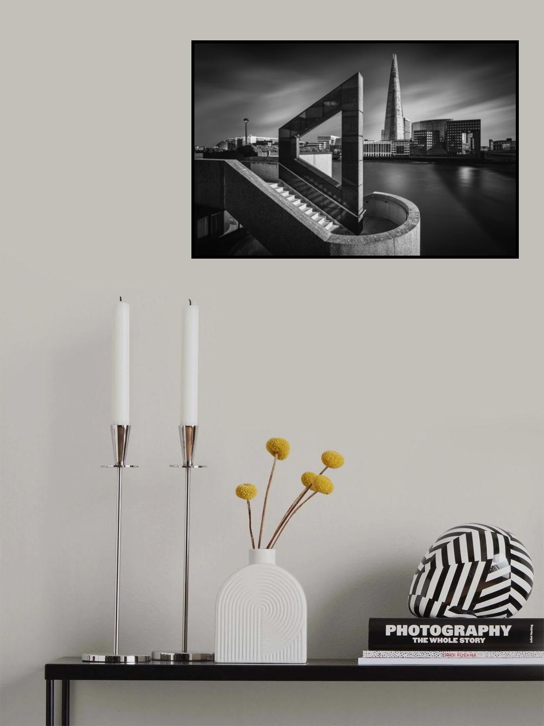 The Shard in Geometry Poster och Canvastavla