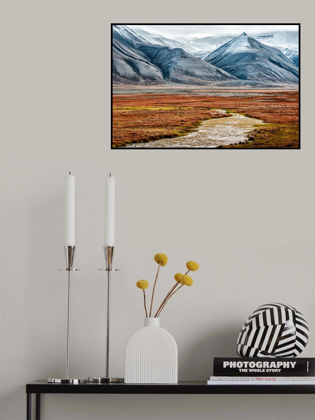 Autumn in Longyearbyen Poster och Canvastavla