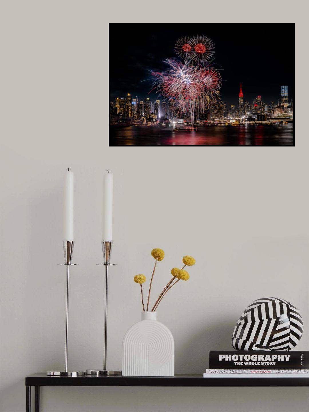 Festive New York City Poster och Canvastavla