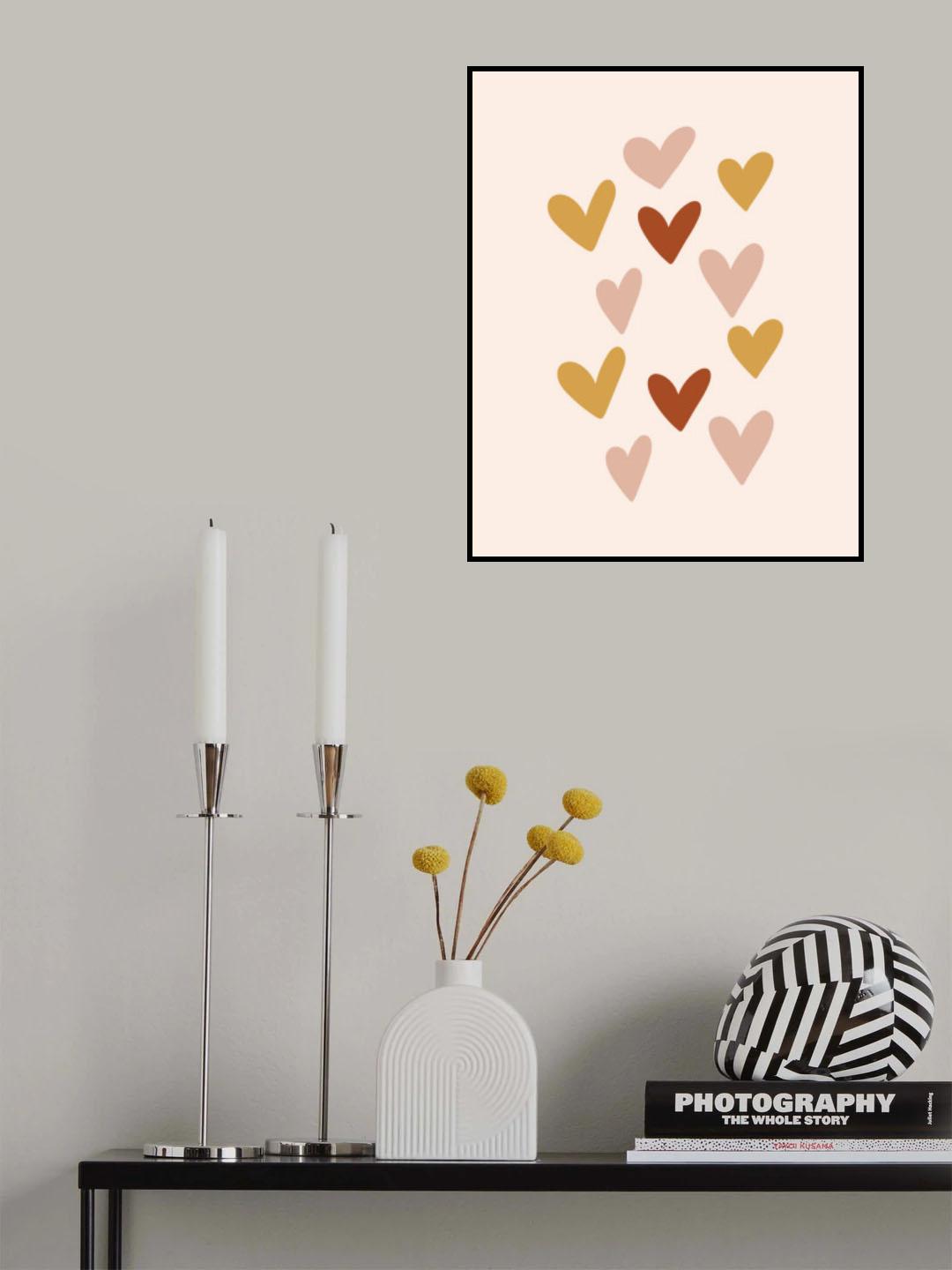 Hearts Poster och Canvastavla