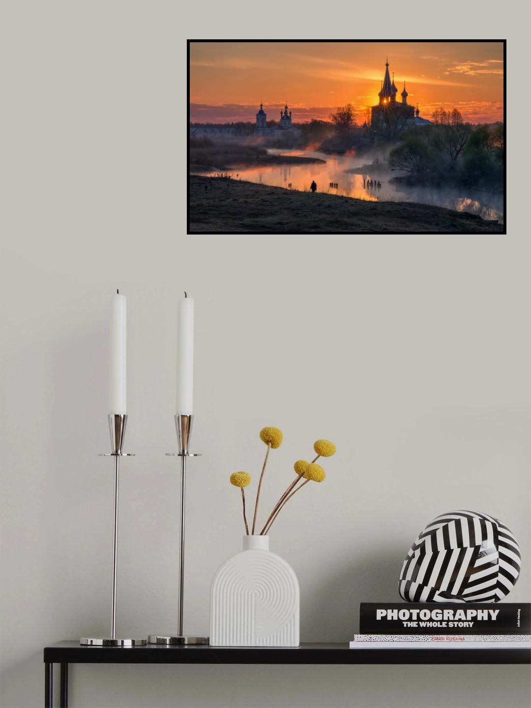 Dawn in Dunilovo Poster och Canvastavla