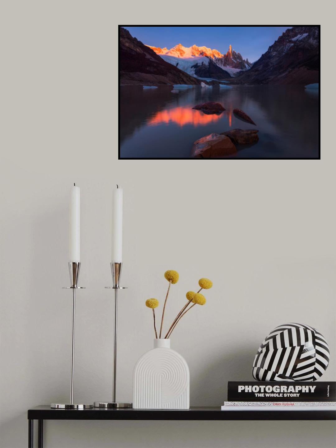 Sunshine glazed Cerro Torre Poster och Canvastavla