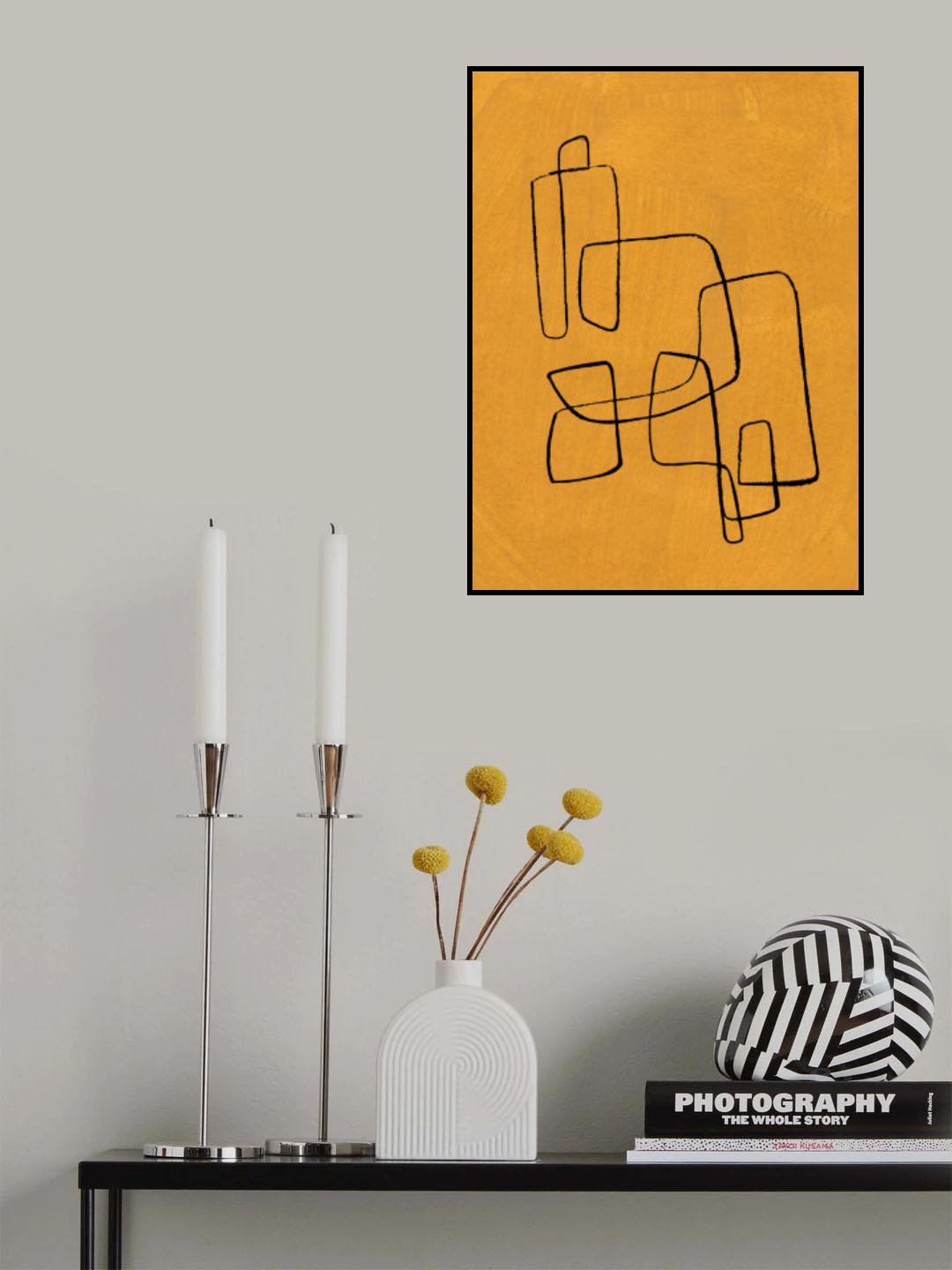 Banana Maze Poster och Canvastavla