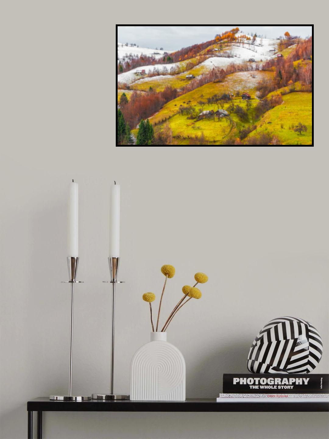 Powder sugar on the hills Poster och Canvastavla