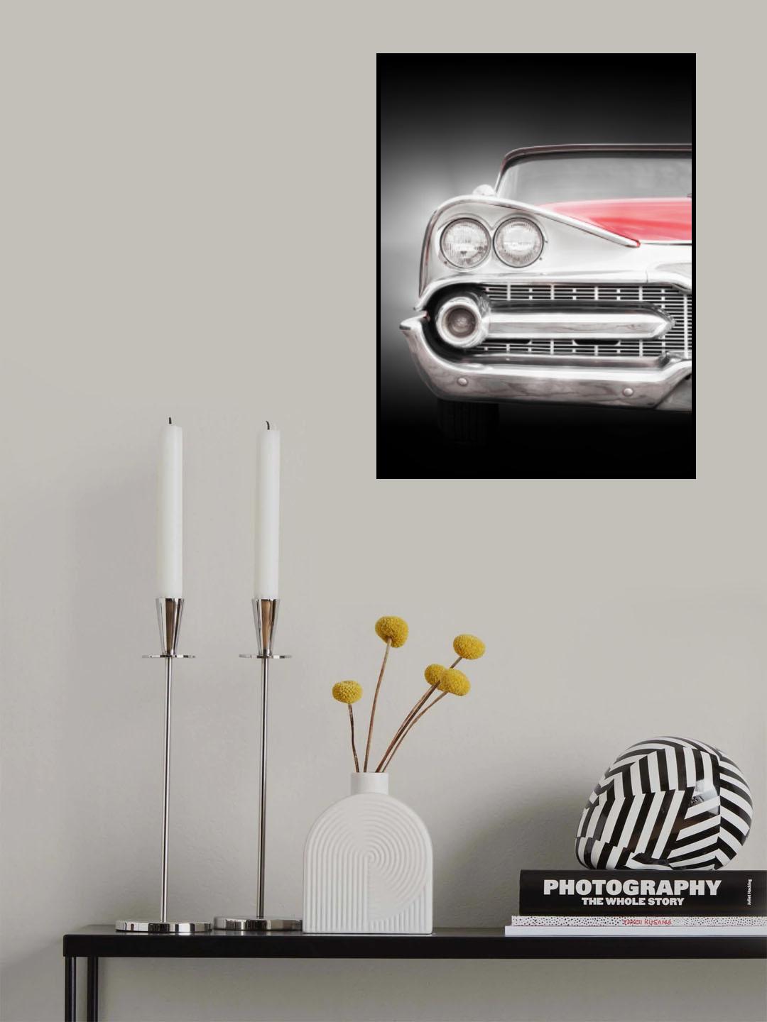 American classic car Coronet 1959 front view Poster och Canvastavla