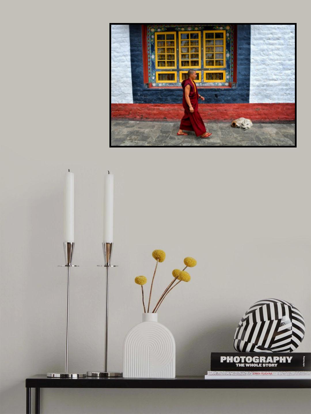Monk in a monastery Poster och Canvastavla