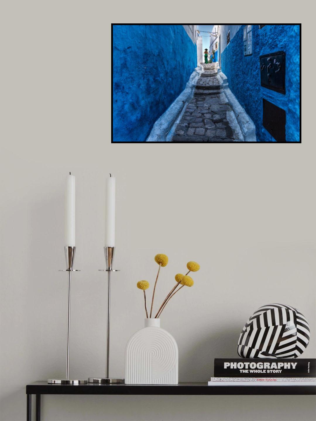 blue alley Poster och Canvastavla