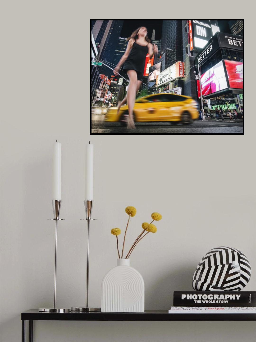 Times Running Poster och Canvastavla